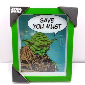 Star Wars Yoda Bank Shadow‎ Box "Save You Must" *Dislocated Corner